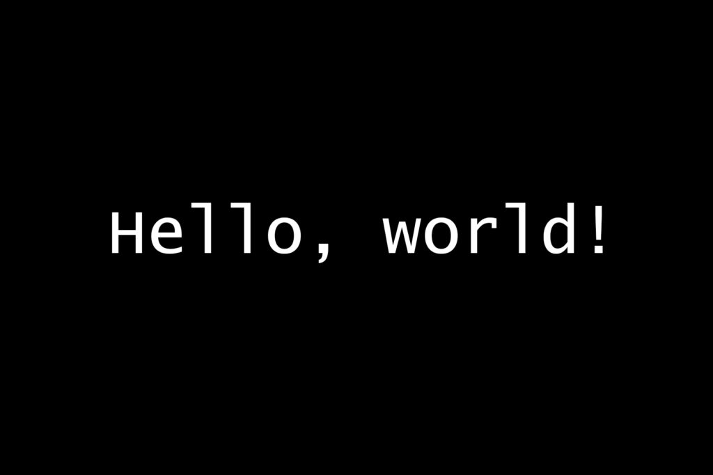 Hello, world!